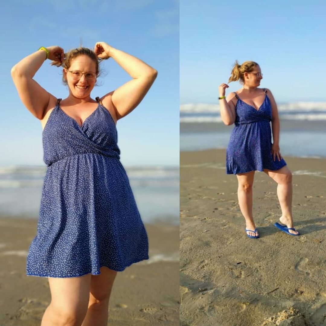 Dalila B. BBW-Mutter hat Aktfotos am Strand durchgesickert