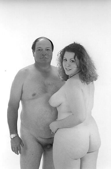 Monochrome family nudes