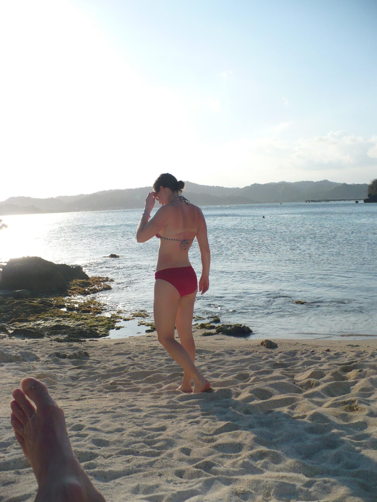 Amateur-Frau am Strand Aktfotos und schwangere Bilder