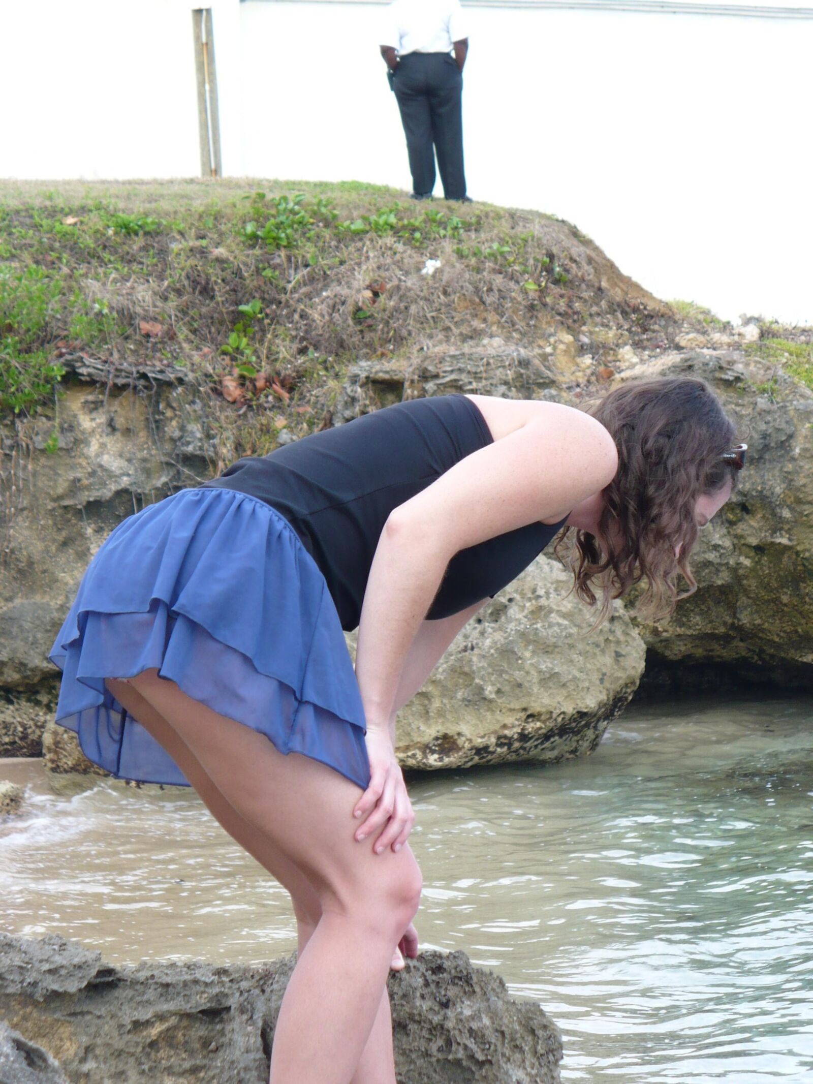 Amateur-Frau am Strand Aktfotos und schwangere Bilder