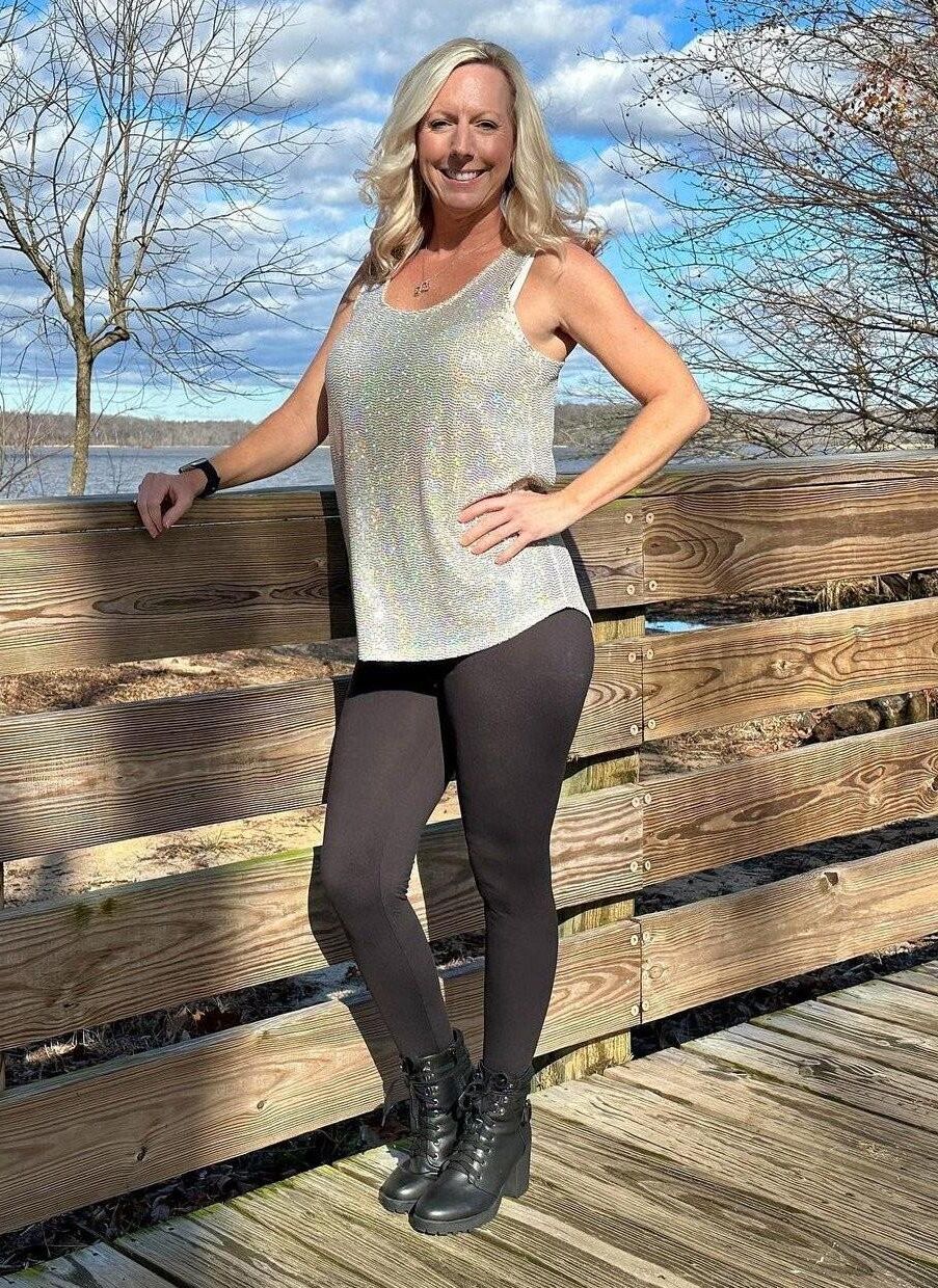 Fitte blonde MILF