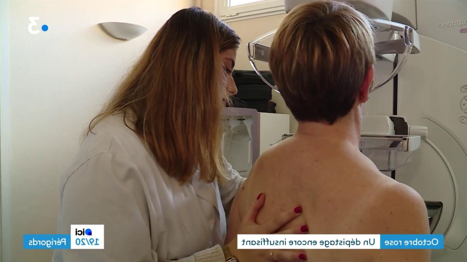 French Mature Ladies Having a Mammogram