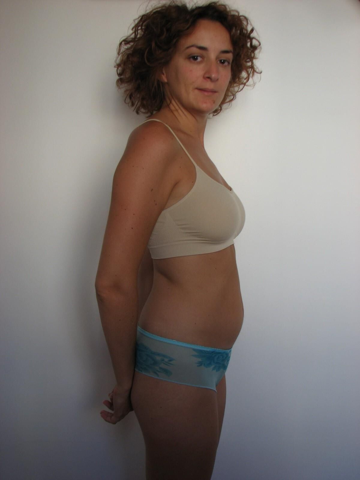 Pregnant mature wife 9 month pics