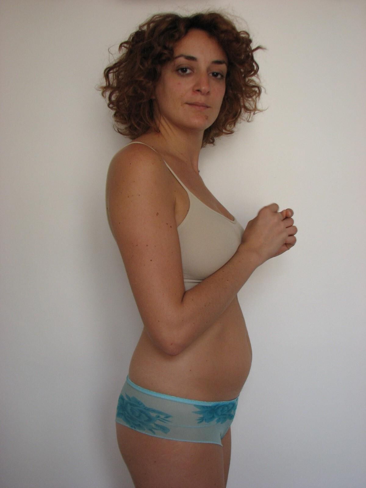 Pregnant mature wife 9 month pics