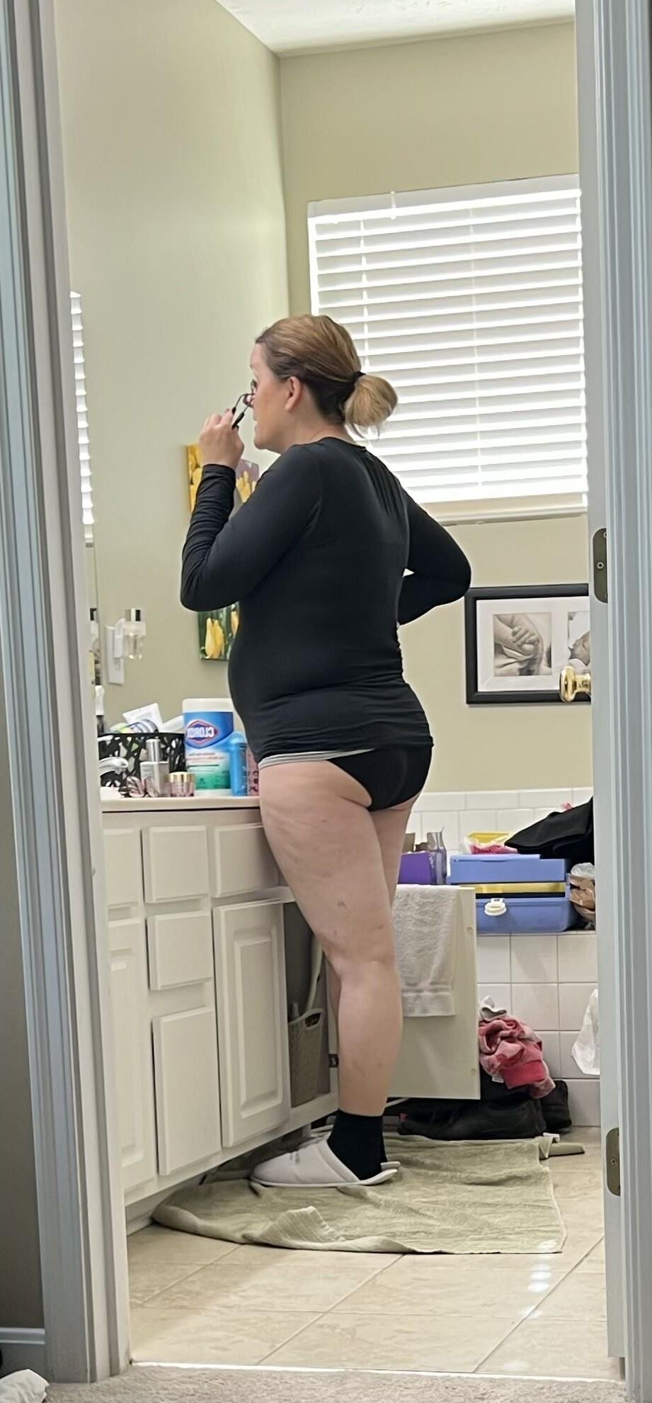 La gorda Fuckpig Carrie Lynn preparándose para otro truco