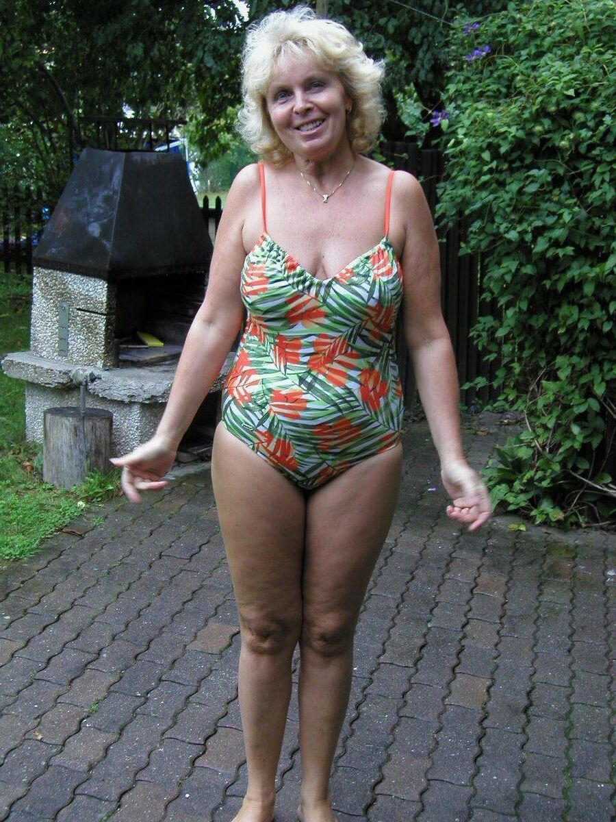 Milf Abuelita Traje De Baño Bikini