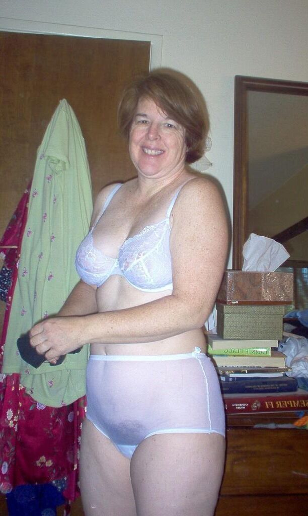 Gran In Her Underwear 