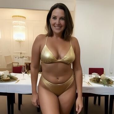 Goldener Bikini-Abend im Damenclub – wen fickst du?