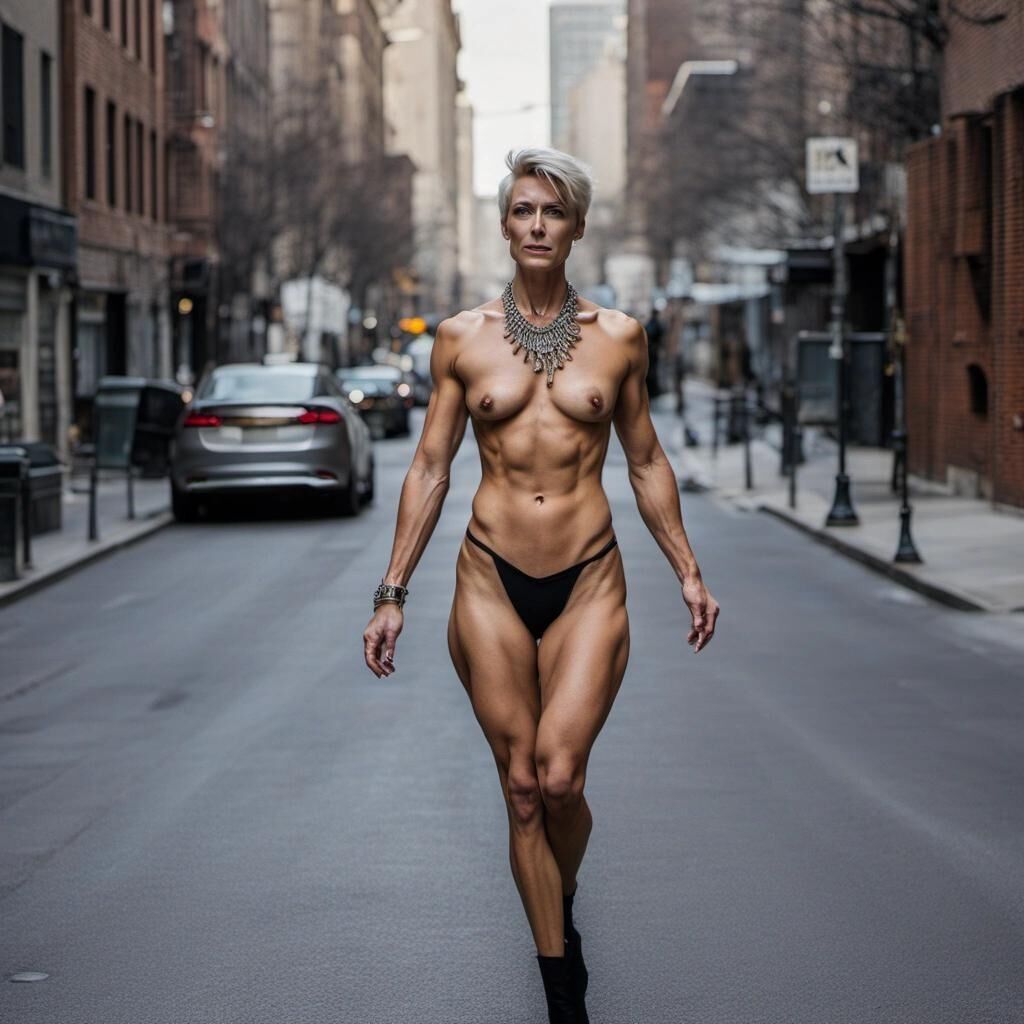 Androgyne Frauen von New York