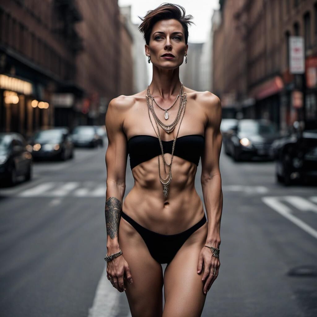 Androgyne Frauen von New York