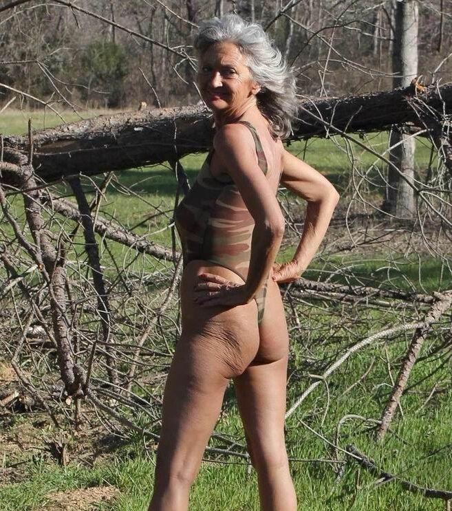 Milf Abuelita Traje De Baño Bikini