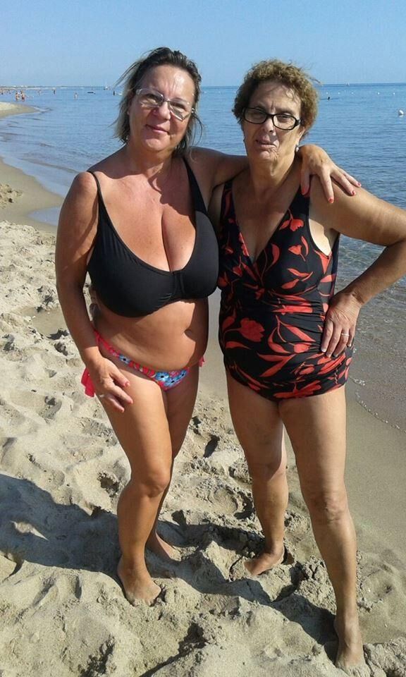 Milf Abuelita Traje De Baño Bikini