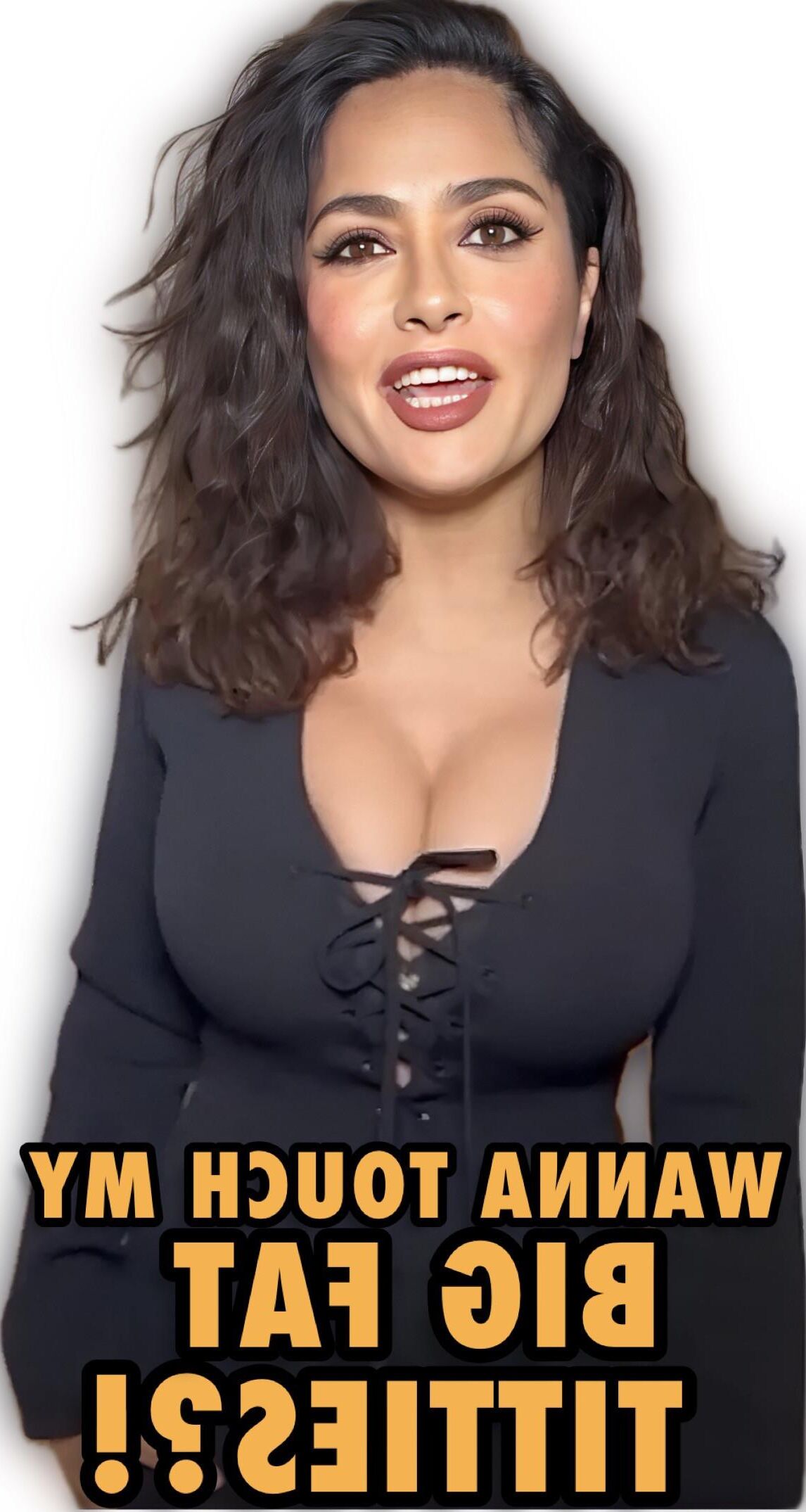 Busty MILF Goddess Salma Hayek, prime Tit Fuck Material 