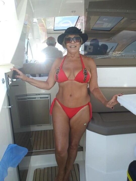 Milf Abuelita Traje De Baño Bikini