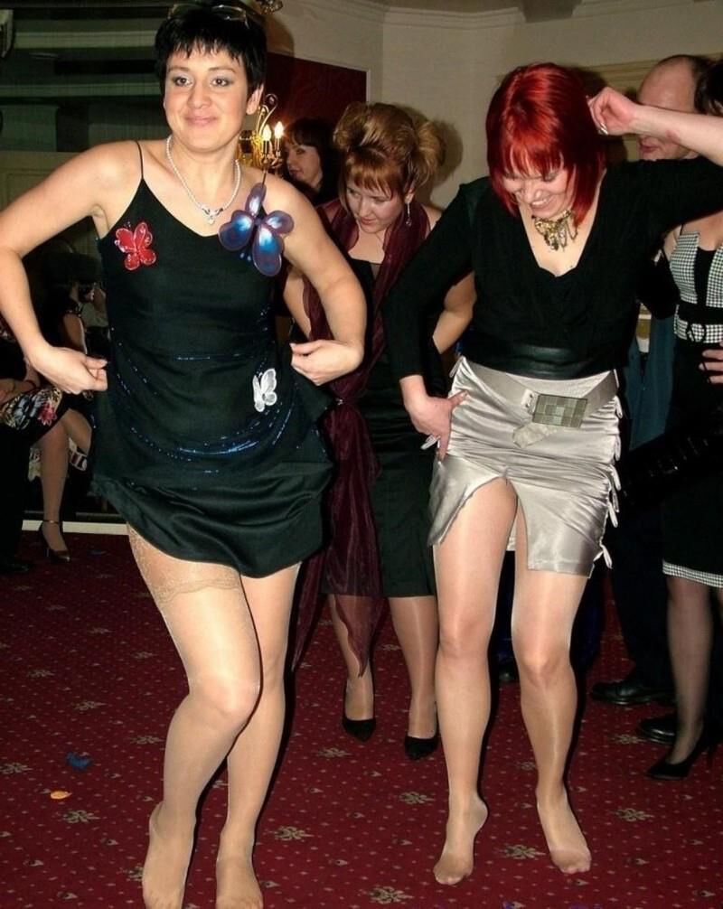 Irene and her MILF friends on the dance floor