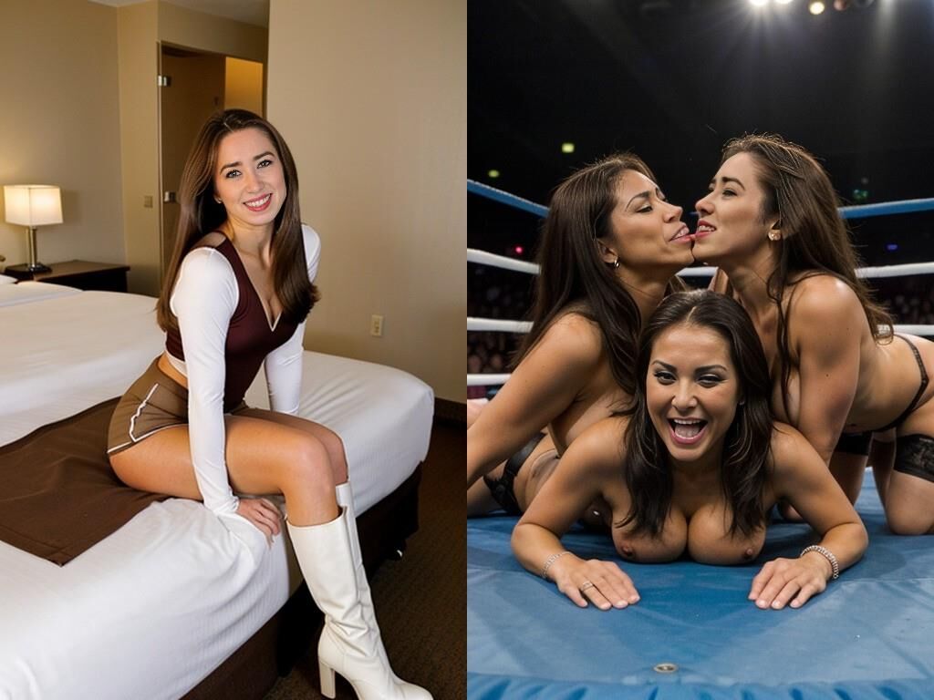 Lucha libre porno lésbica de México con la adolescente irlandesa Dara