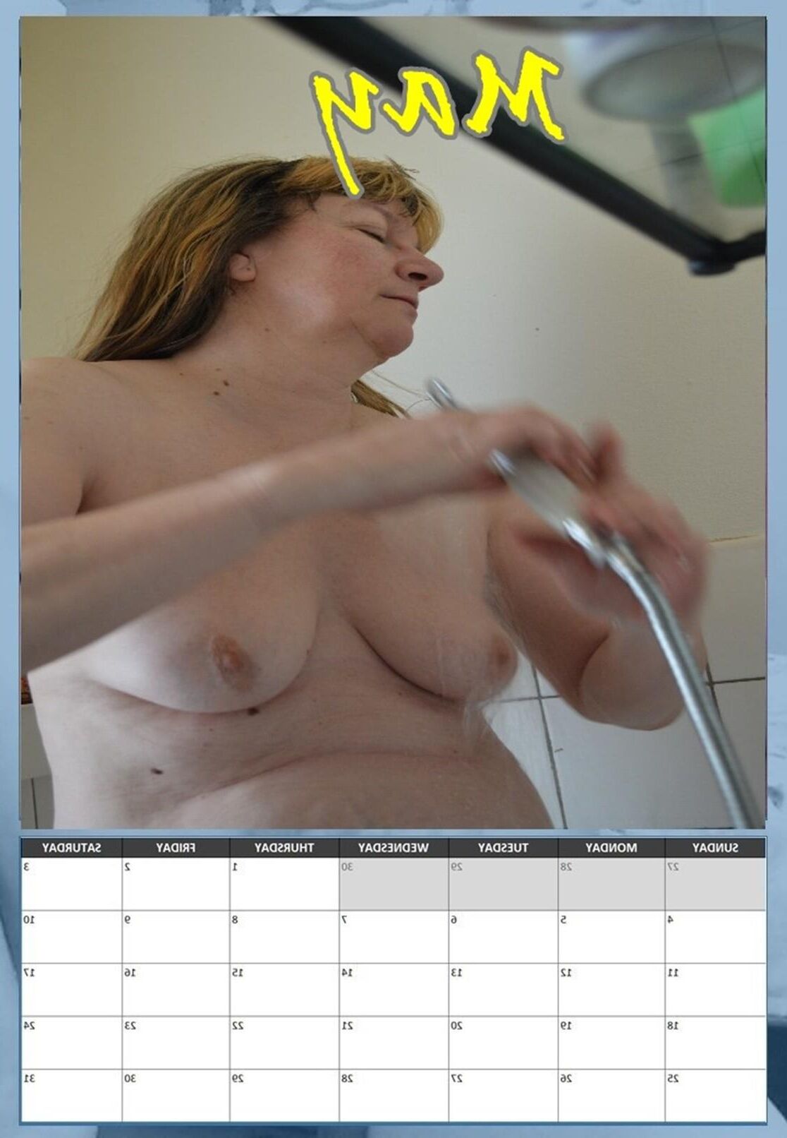 Calendrier de seins suspendus de Susanne