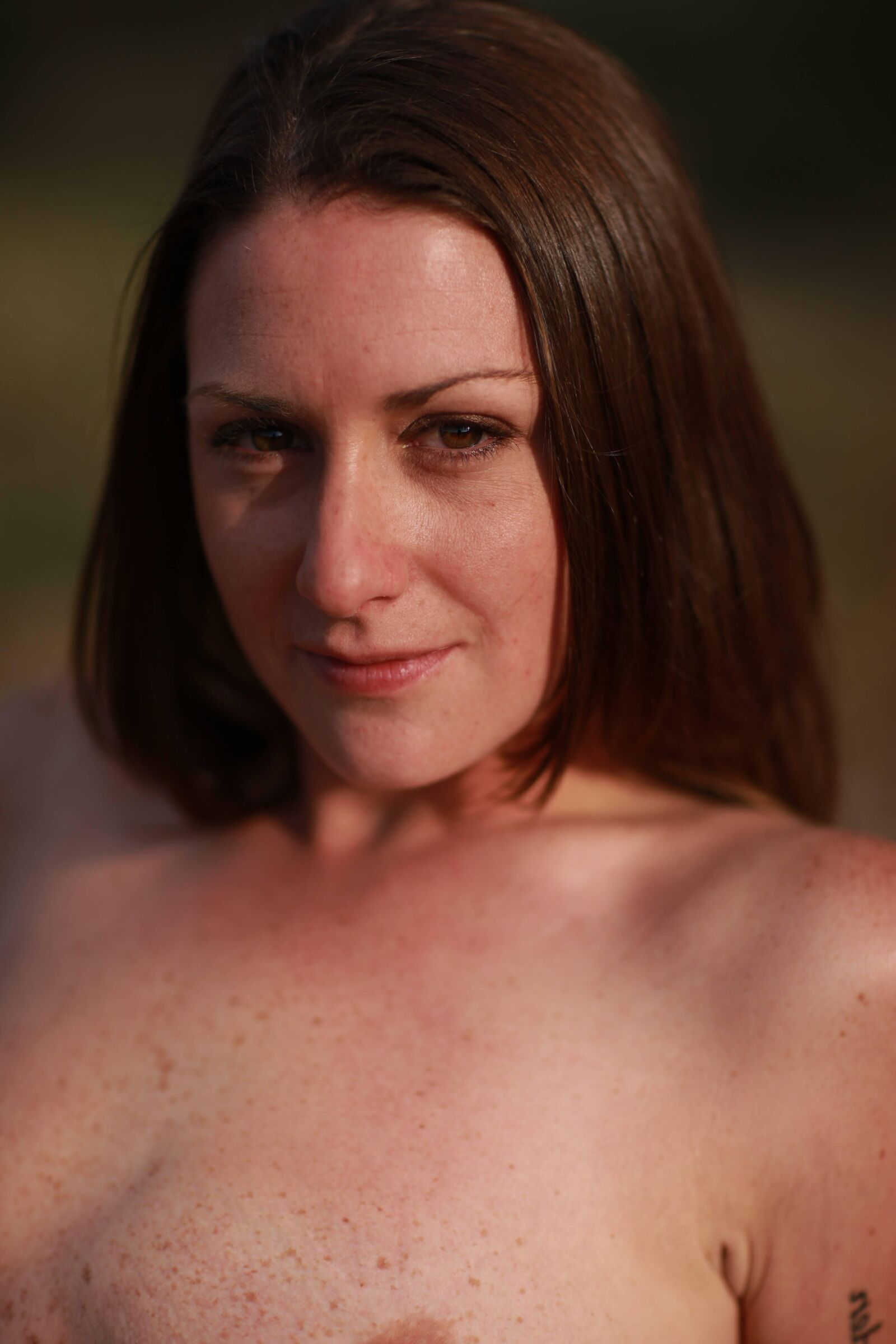 German freckled mom photographed by hubby