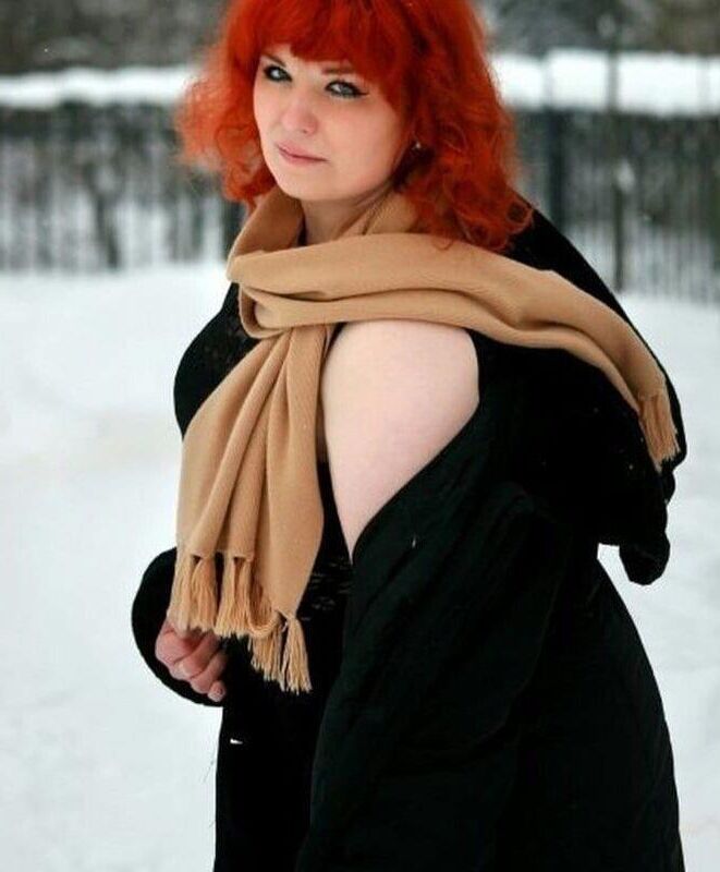 Redhead maduro olga de Voronezh na Rússia