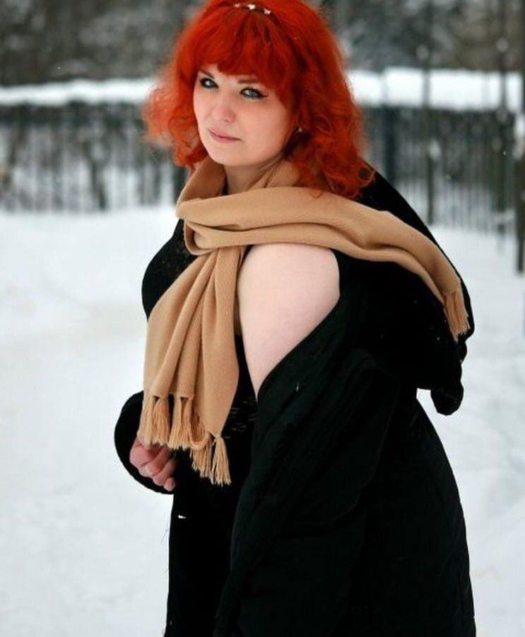 Redhead maduro olga de Voronezh na Rússia