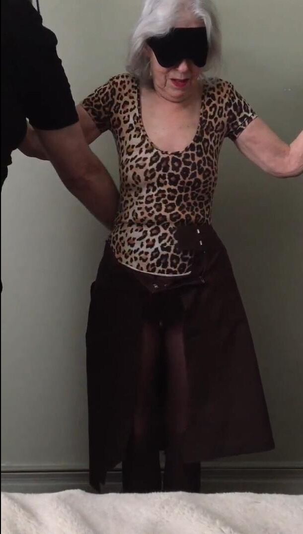 Older lady stripped and whipped