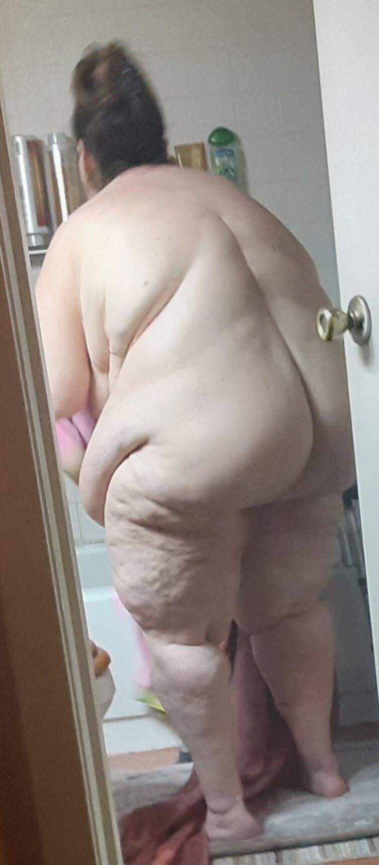 Bbw wife's ass and legs