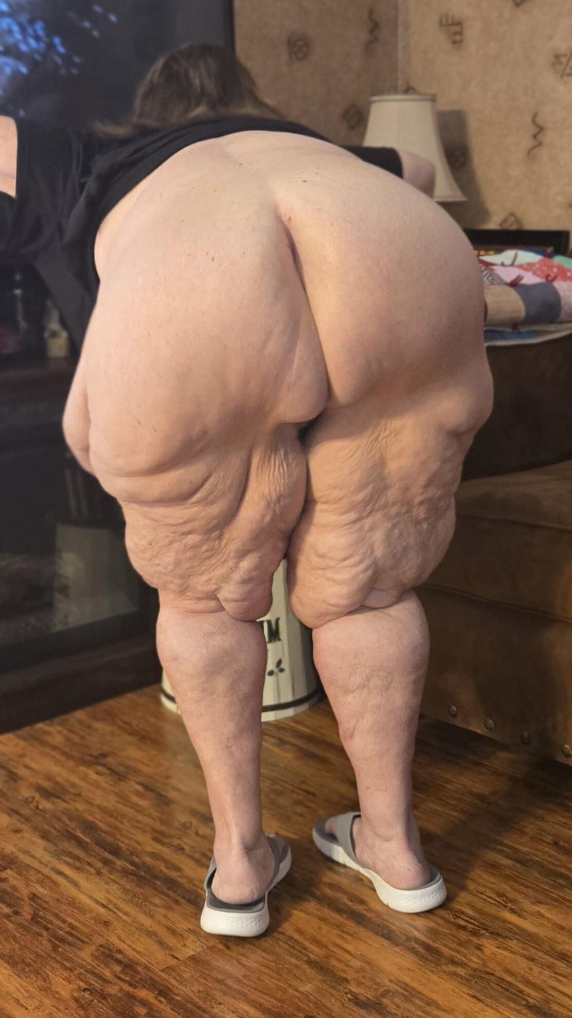 Bbw wife's ass and legs