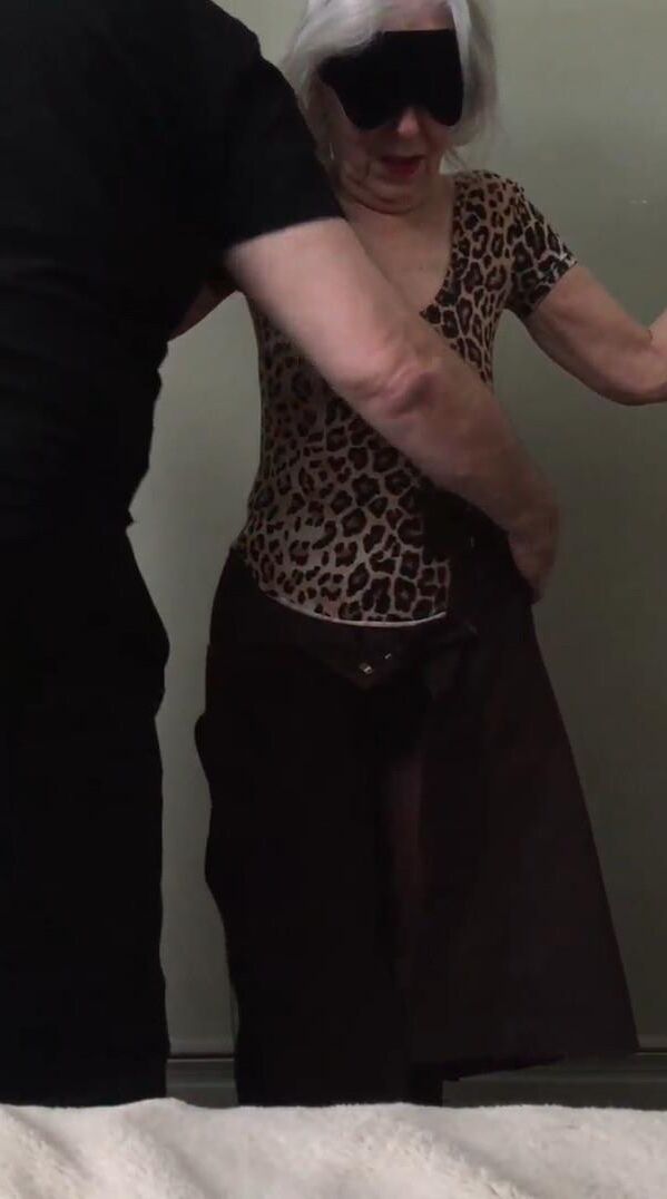 Older lady stripped and whipped