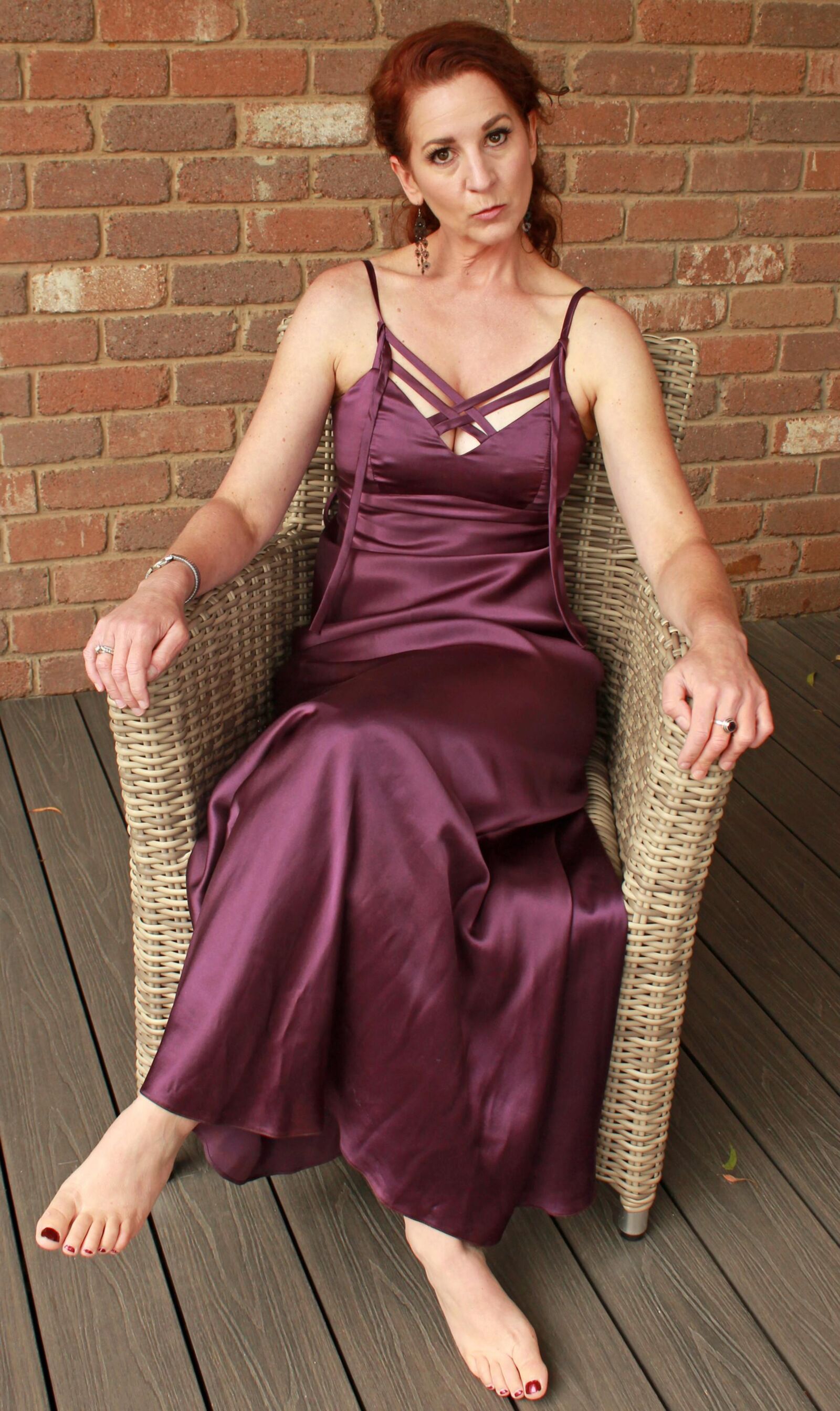 Mature fuckpig in purple satin (NN)
