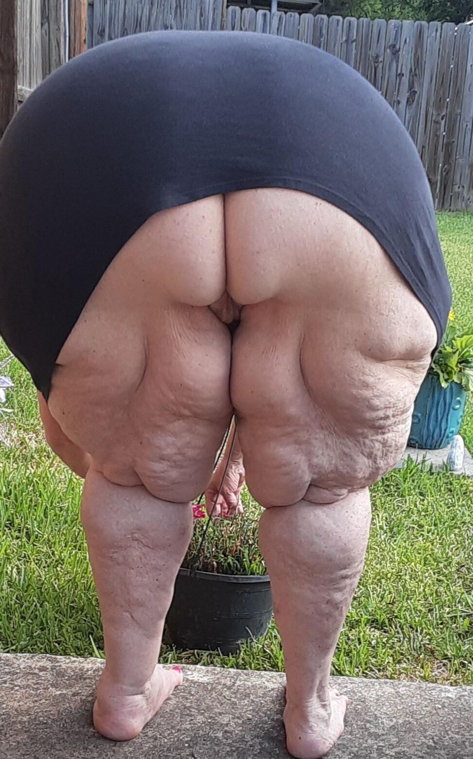 Bbw wife's ass and legs