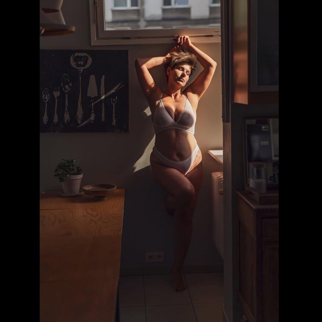 Polish plus size model Kaja years old