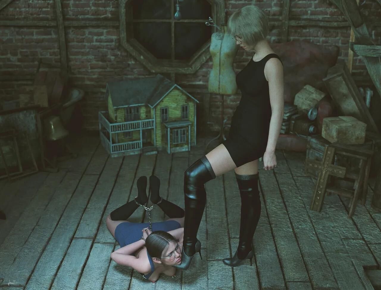 Mature and Girl Lezdom D: Lost in Darkness