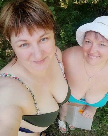 Russian woman in bikini 