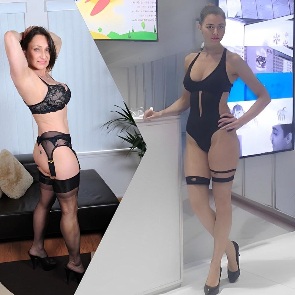 Mature/Teen Lesbian Jillian Foxx vs Viktoria Grafkina