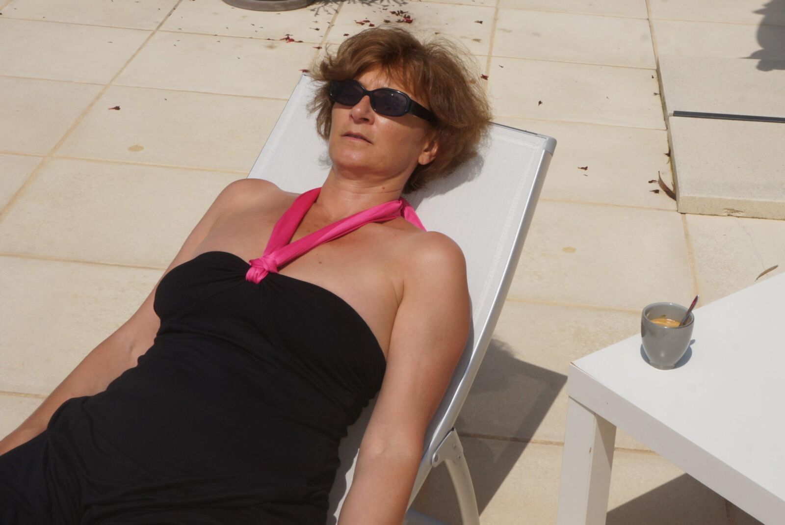 A french Lady at home show off