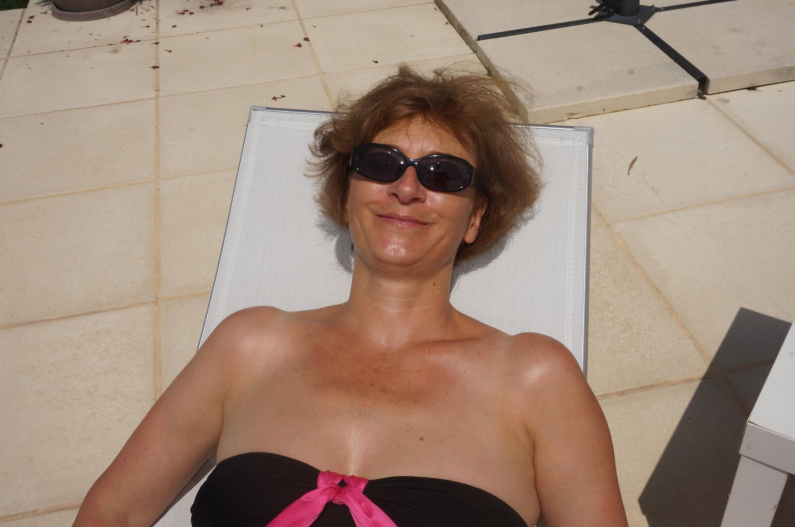 A french Lady at home show off