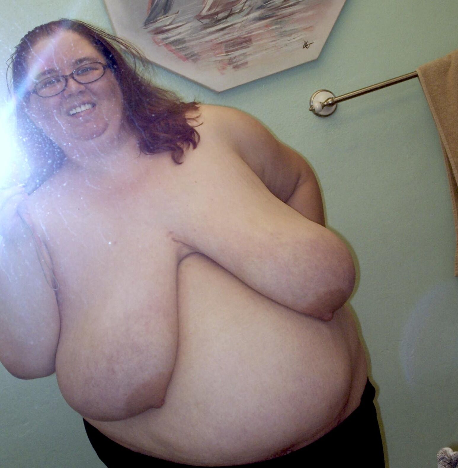 Tits So Sagging Her Nipples Point Down