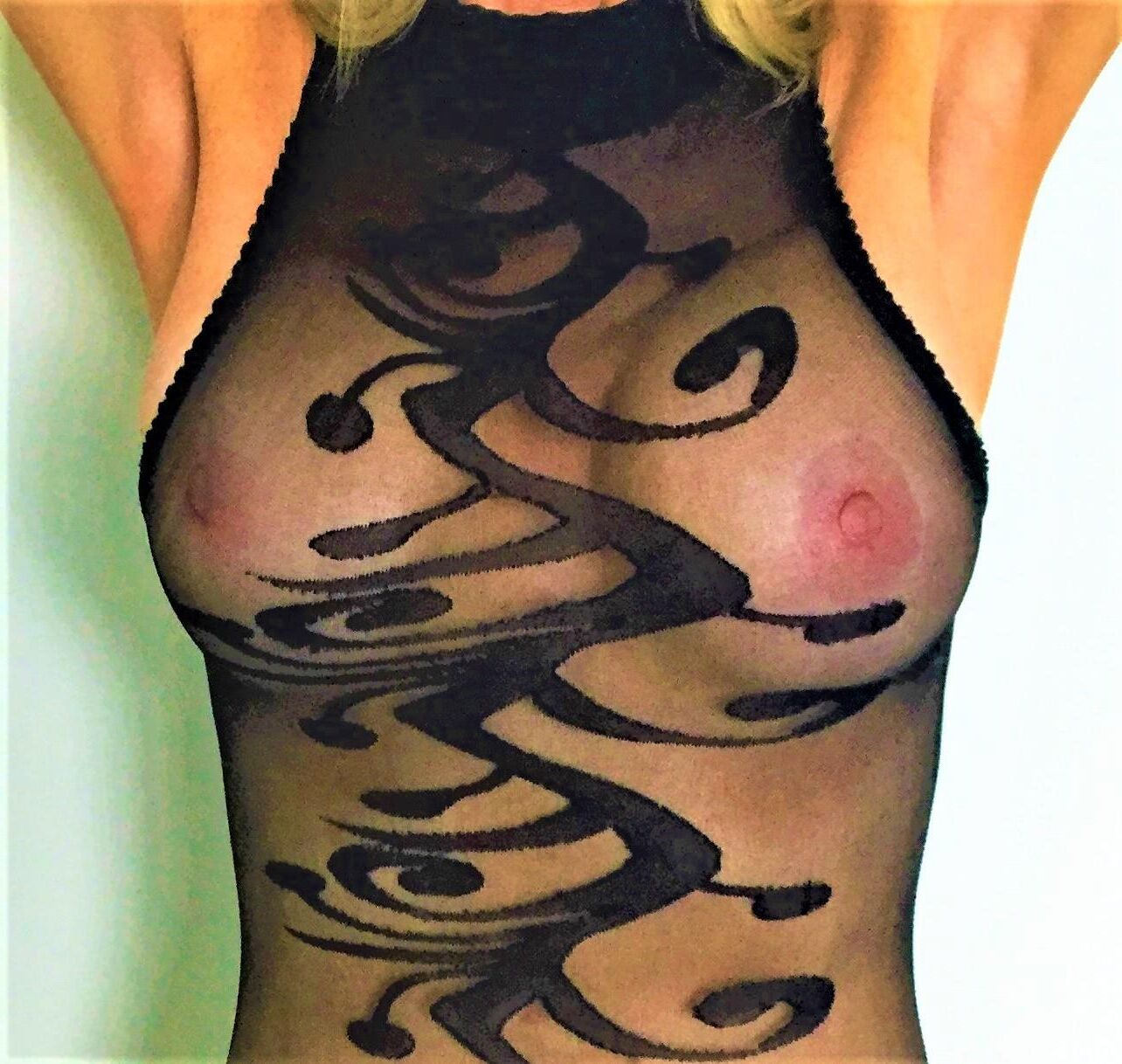 Countess Black see through outfit for guests