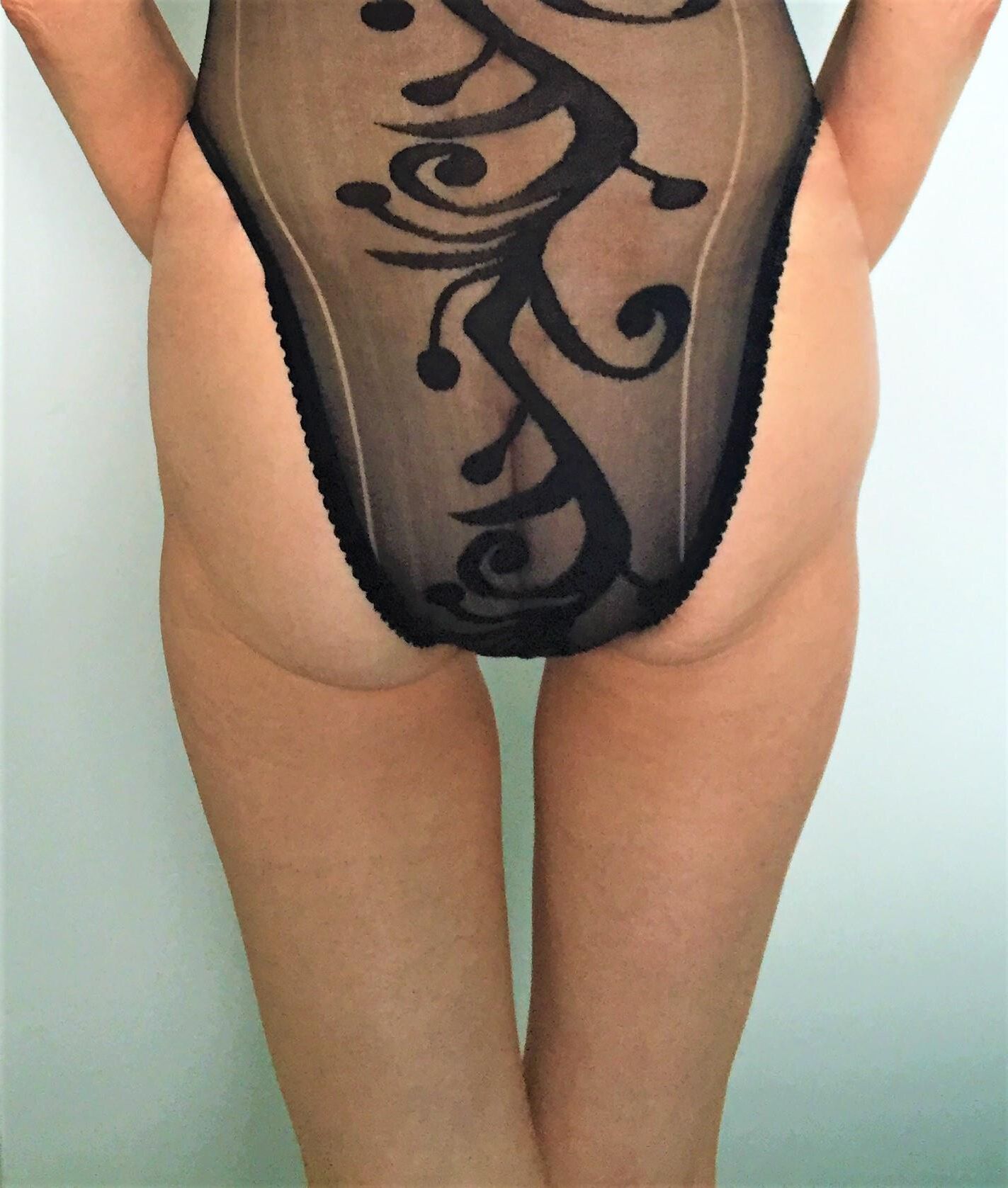 Countess Black see through outfit for guests