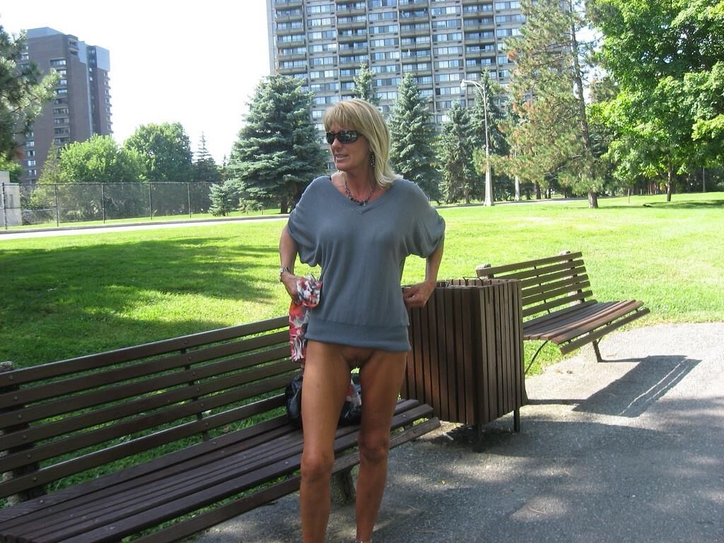 Mom is always ready to flash in public 