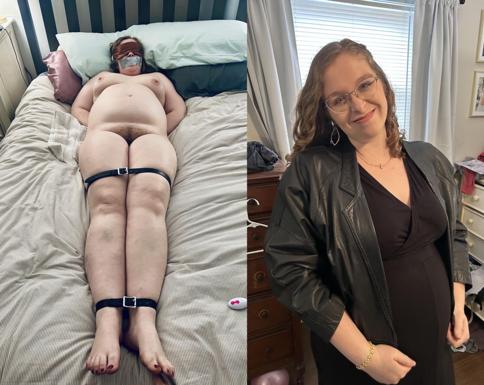 A Happy Pregnant Woman (Stitched)