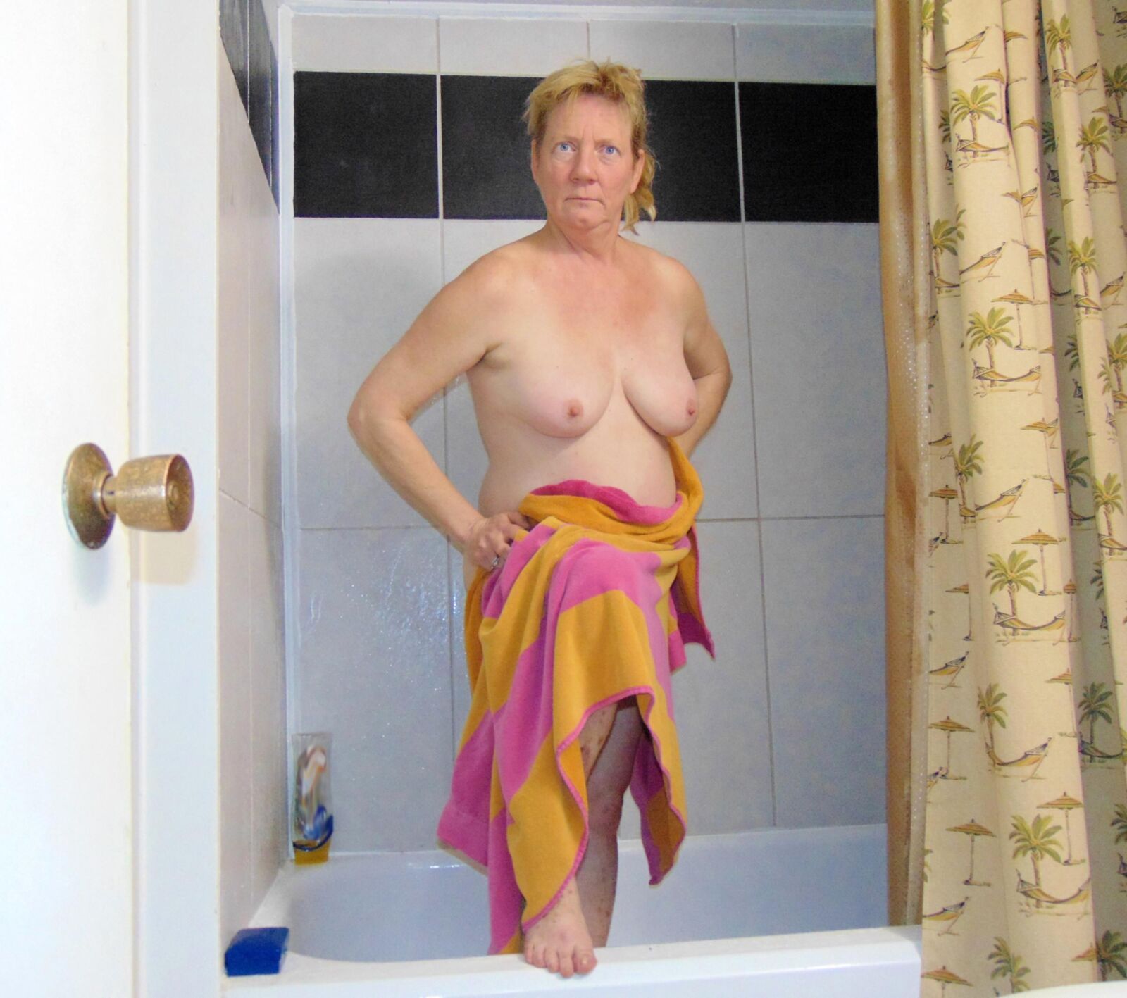 You shouldn't come into the bathroom when mommy is naked 
