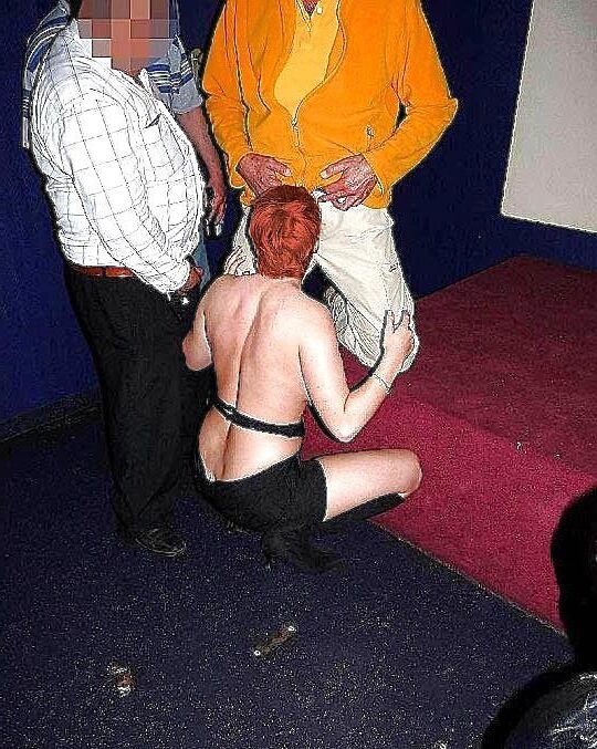 Redhead PAWG in a porn theater