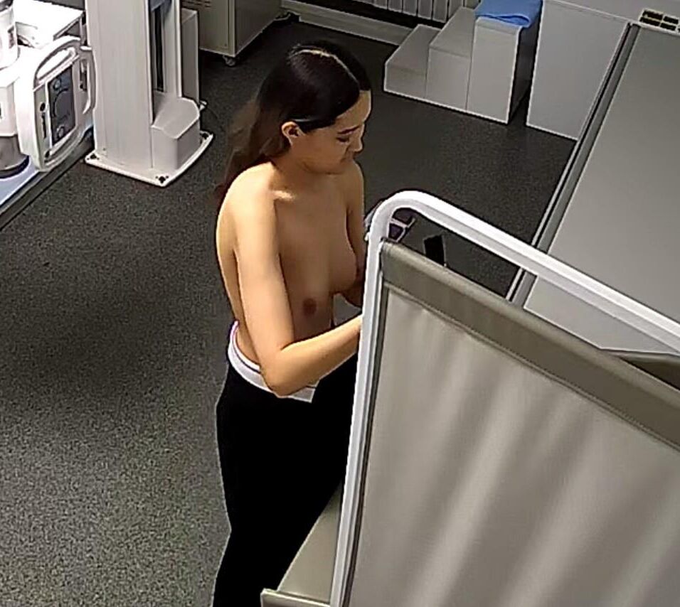 病院で