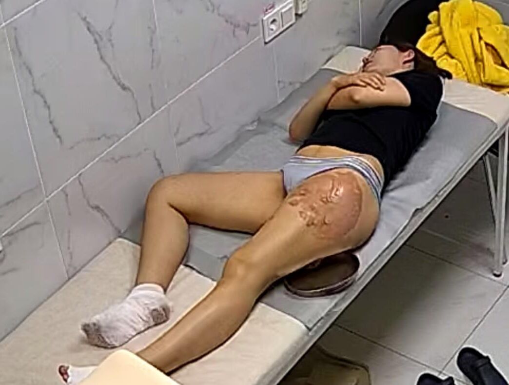 病院で