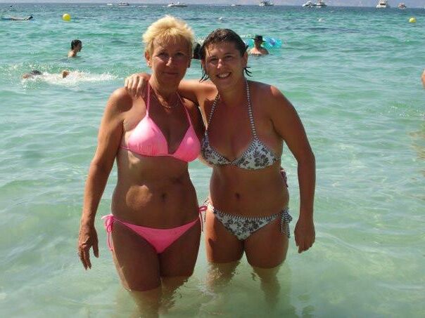 Milf Oma Swimmsuit Bikini