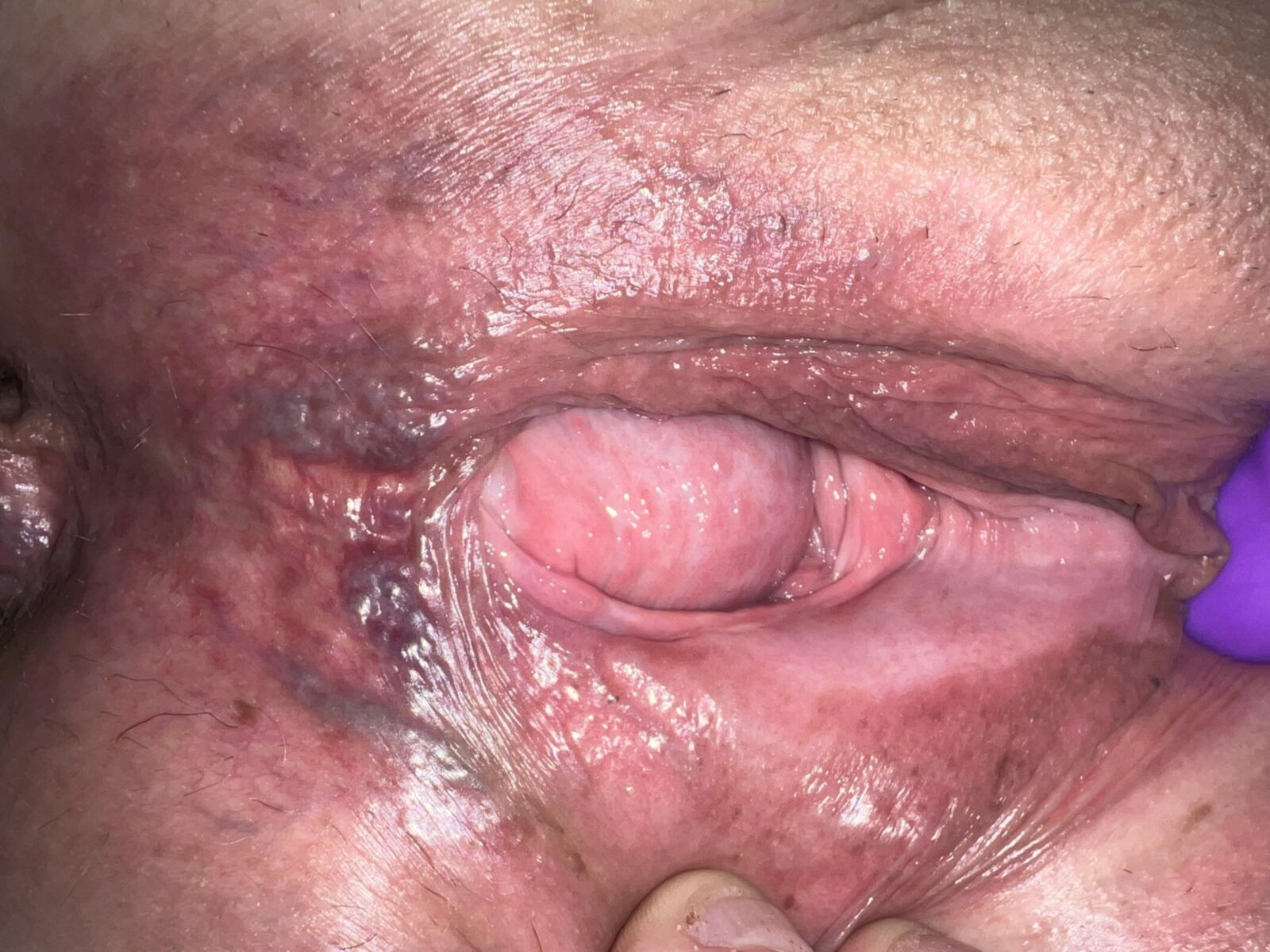 mature bbw wife pussy and ass spread