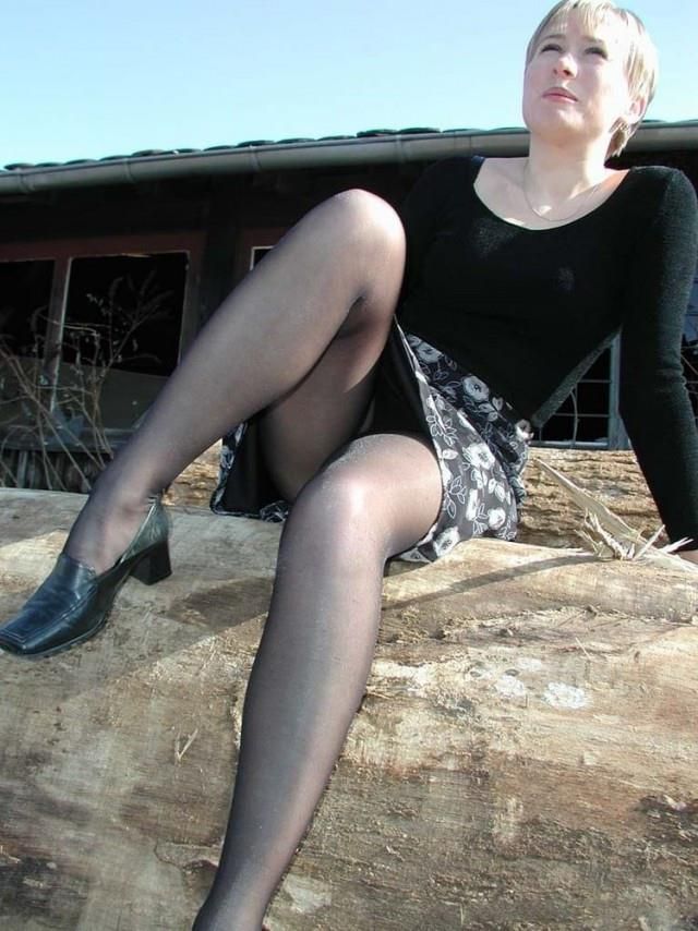 Eu gosto quando mamãe usa meia -calça