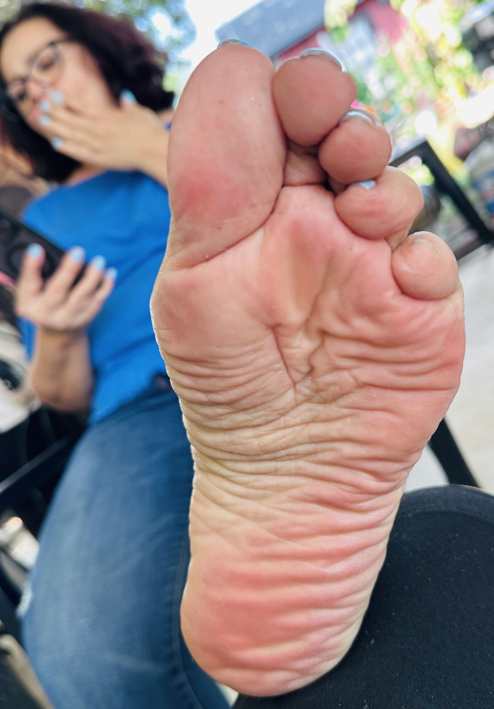 Esposa suelas arrugas