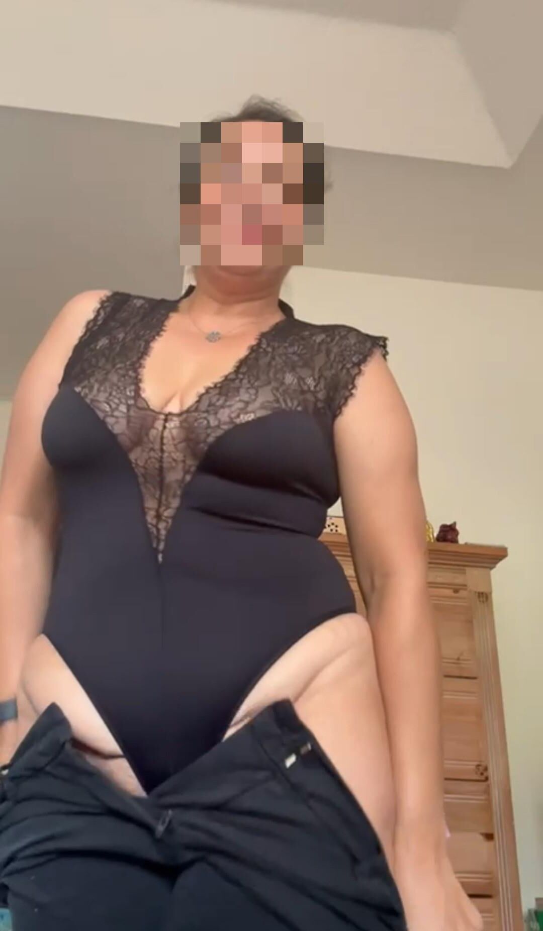 BBW en partie supérieure à lacets noirs